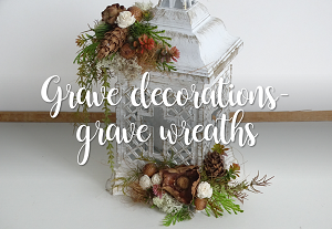 grave decorations - grave wreaths