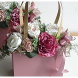 Szülőköszöntő táskacsokor esküvőre. And-art mód.