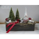 Manófalva adventi koszorú, asztaldísz-klasszikus.