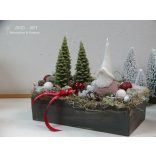 Manófalva adventi koszorú, asztaldísz-klasszikus.