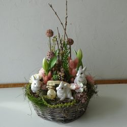 Nyuszi trió-húsvéti dekoráció. And-art mód