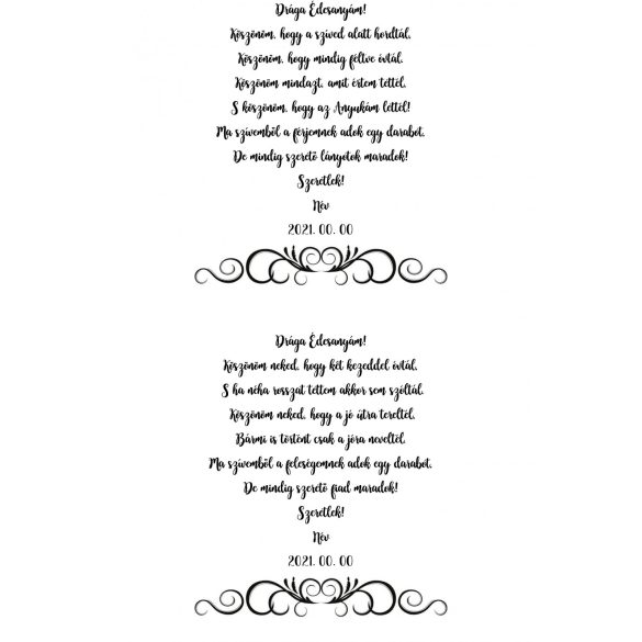 Szülőköszöntő ajándék. And- art mód.