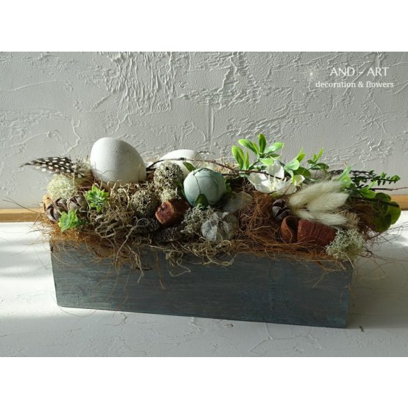 Modern húsvéti asztaldísz. And-art mód